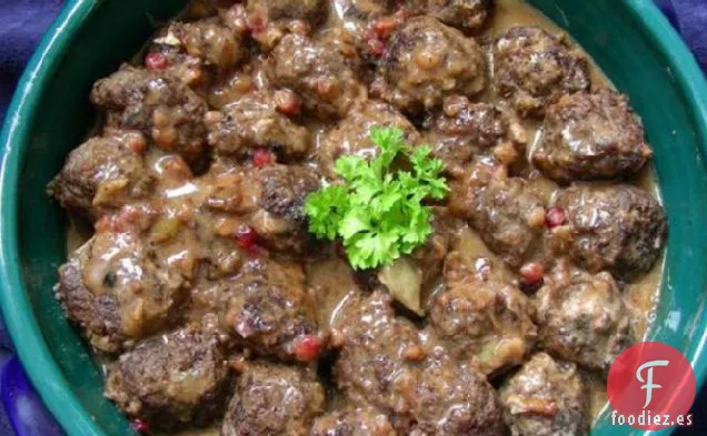 Albóndigas suecas de Aquavit