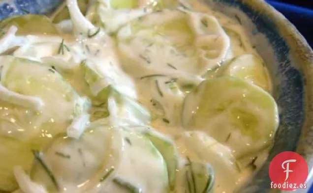 Ensalada de Pepino Dulce de Eneldo Diabético