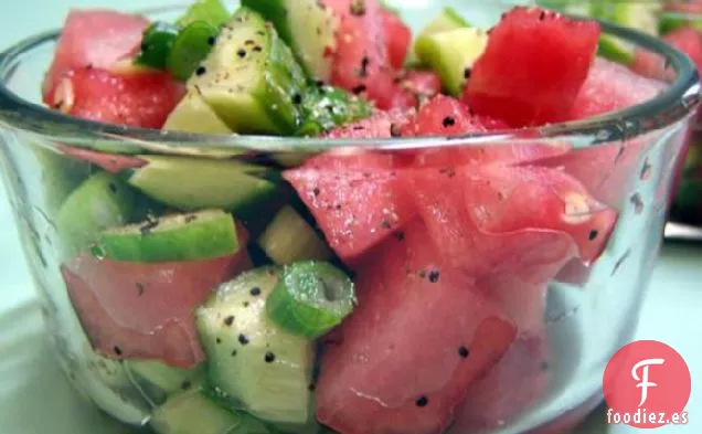 Ensalada de Pepino y Sandía Agridulce