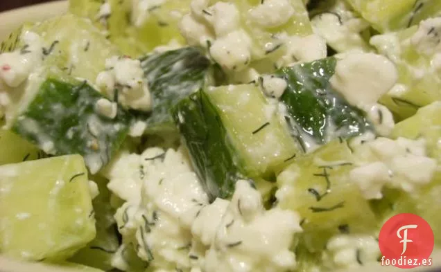 Ensalada de Pepino con Queso Cottage de Threadgill