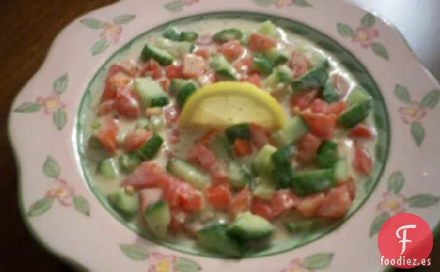 Salata Tahini Salad Ensalada de Tahini de Oriente Medio