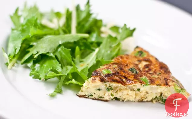Brócoli Rabe Y Frittata De Cebolla Caramelizada