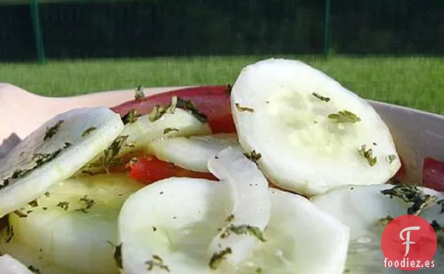 Ensalada de Pepino Prensado (Pressgurka)