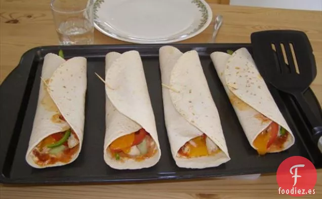 Envolturas de Pollo con Salsa Ranch