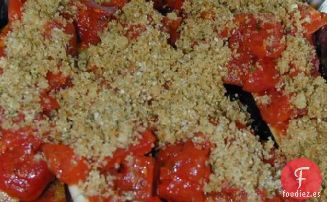 Berenjenas Asadas y Tomates