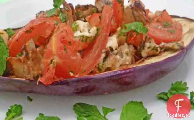 Berenjena Rellena de Estilo Griego