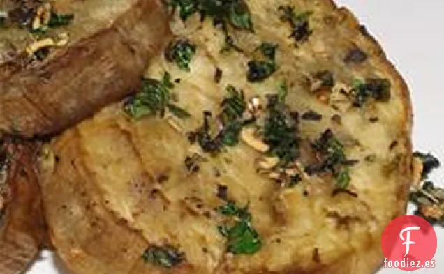 Rebanadas de Berenjena con Hierbas