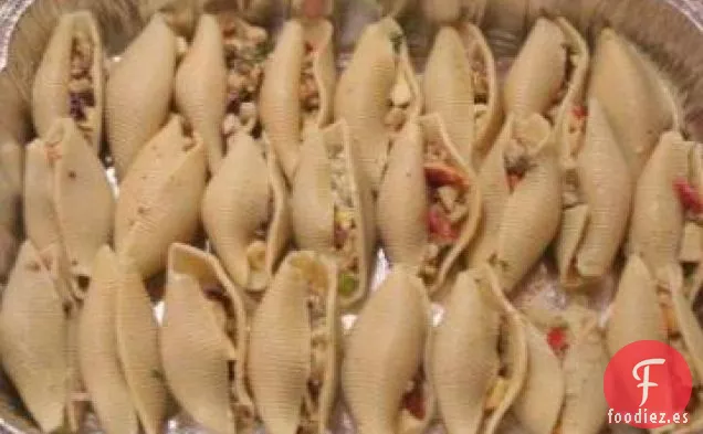 Conchas de Pasta Rellenas Vegetarianas