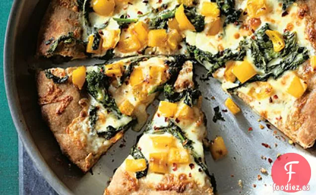 Pizza de Brócoli Rabe Skillet