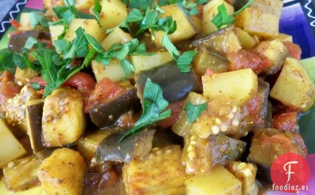 Parmesano de Berenjena en capas (Vegetariano)