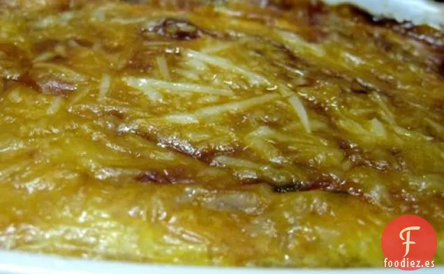 Sopa de Letras de Pollo con Berenjena