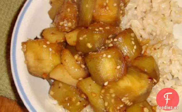 Berenjena de estilo Szechuan(Berenjena)