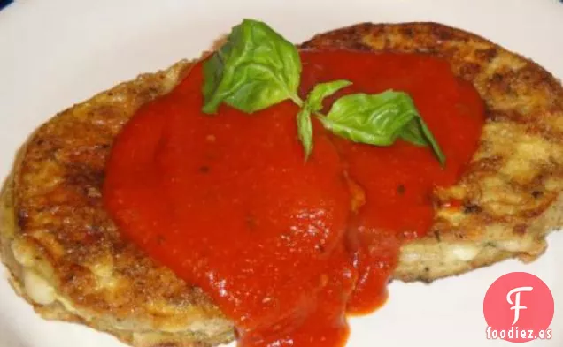 Berenjena Rellena De Queso De Cabra Y Mozzarella