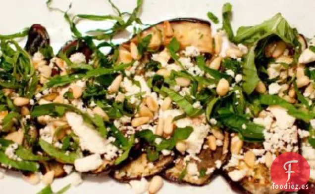 Ensalada de Berenjena y Queso Feta a la Parrilla