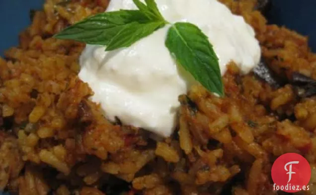 Berenjena turca Pilaf (Patlicanli Pilav)