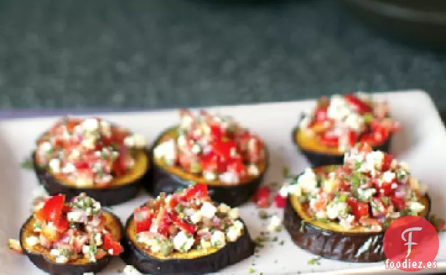 Berenjena Asada con Tomate y Menta