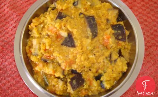 Pizza de Lentejas Rojas al Curry y Batata Baja en Grasa (Vegetariana