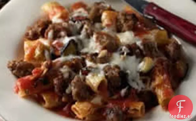 Ziti al horno con Salchicha Italiana Johnsonville