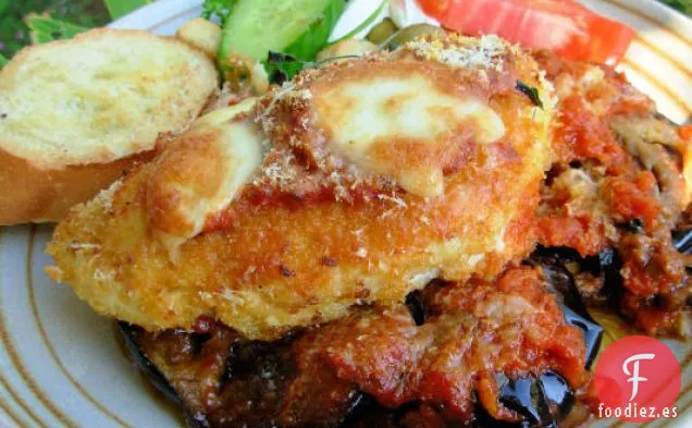 Parmesana de Pollo y Berenjena al Horno