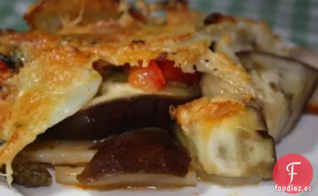 Cazuela de Berenjena, Patata y Tomate
