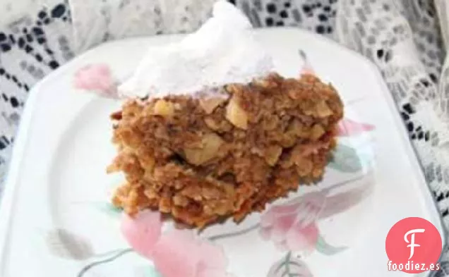 Pudín de Avena y Manzana en la olla de Barro