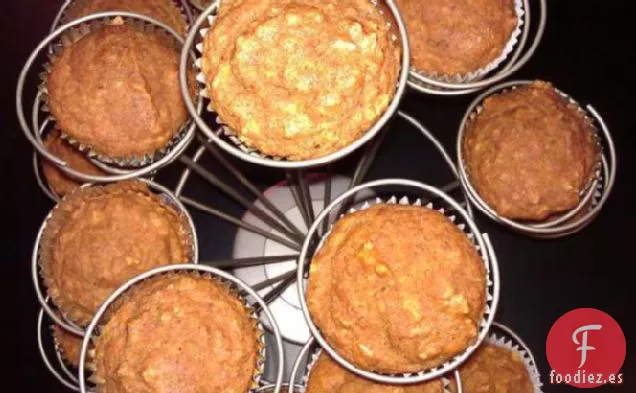 Muffins Húmedos de Avena y Calabaza