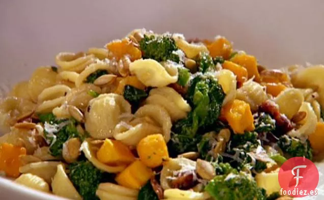 Orecchiette con Panceta, Calabaza y Brócoli Rabe