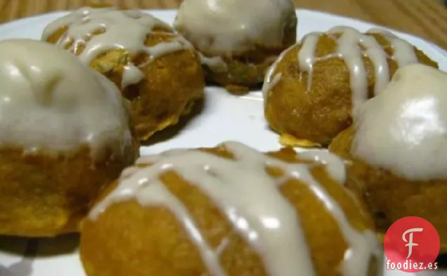 Galletas De Calabaza Y Nuez Con Glaseado De Queso Crema De Caramelo