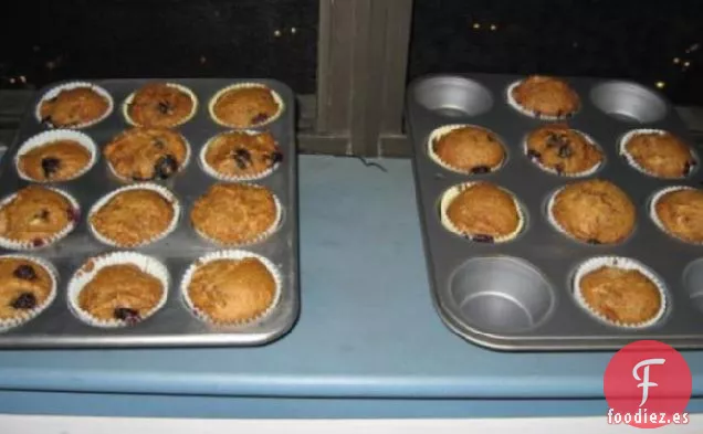 Muffins de Calabaza y Arándanos