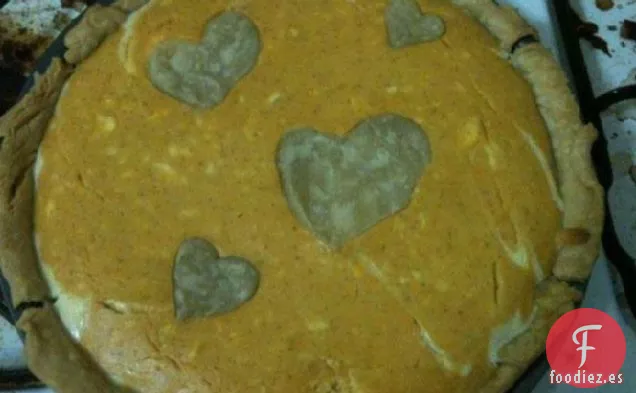 Pastel de Queso con Capa de Calabaza