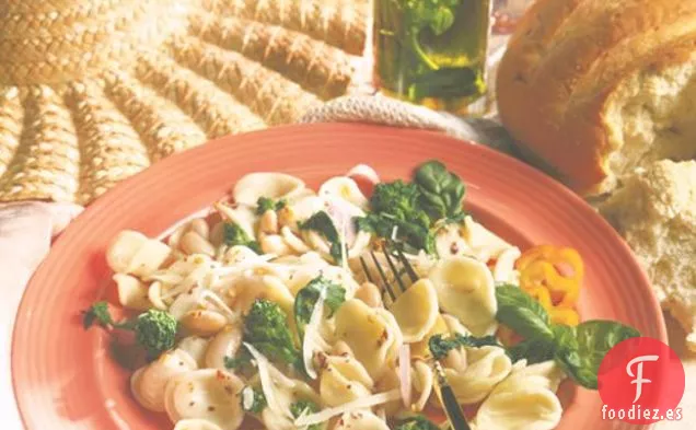 Orecchiette Con Frijoles Y Brócoli Rabe