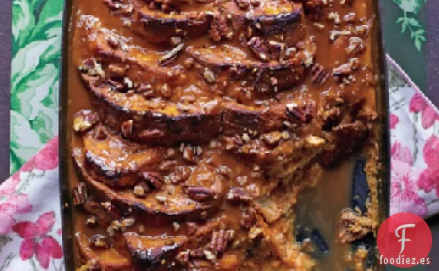 Budín de Pan de Calabaza con Dulce de Leche