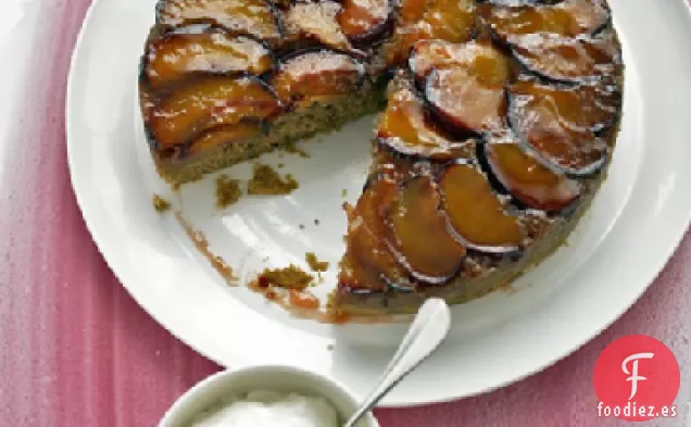 Pastel de Ciruela Al Revés