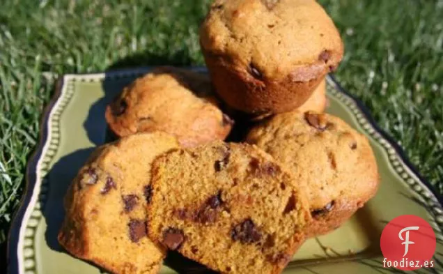 Muffins con Chispas de Chocolate y Calabaza