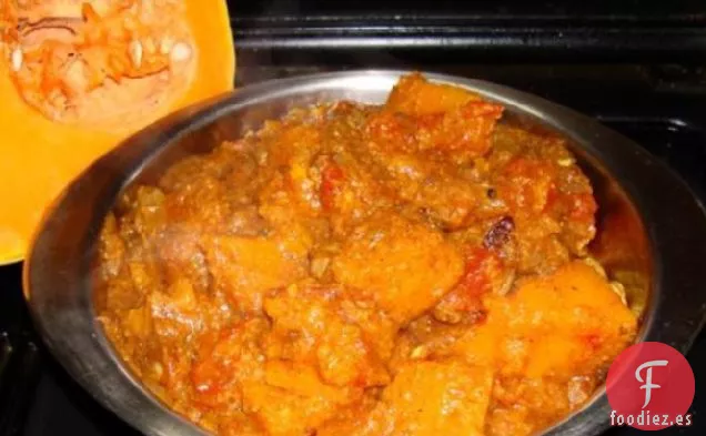 Calabaza al Curry en Salsa de Tomate