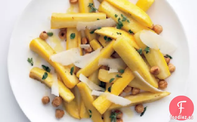 Calabaza Amarilla con Avellanas y Pecorino