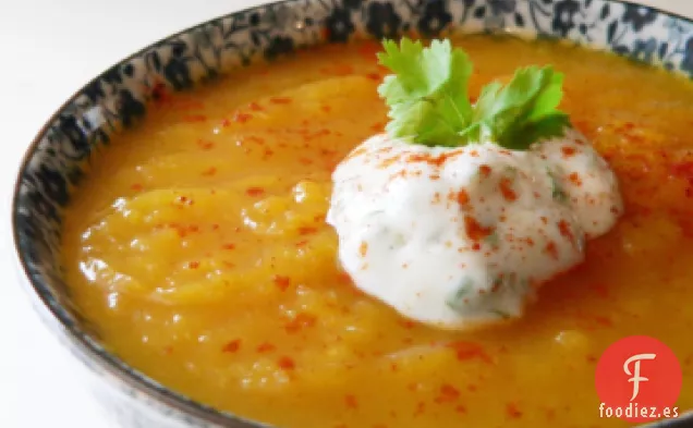 Sopa de Calabaza de Invierno con Especias