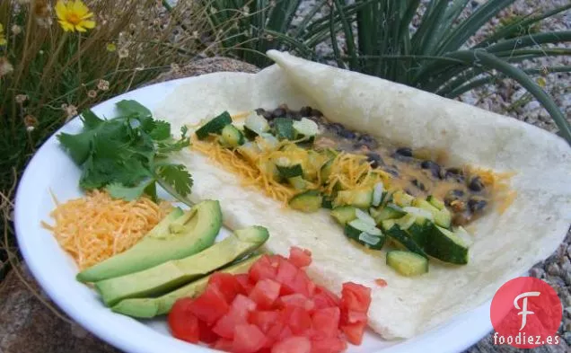 Calabasitas de Chile Verde Burritos