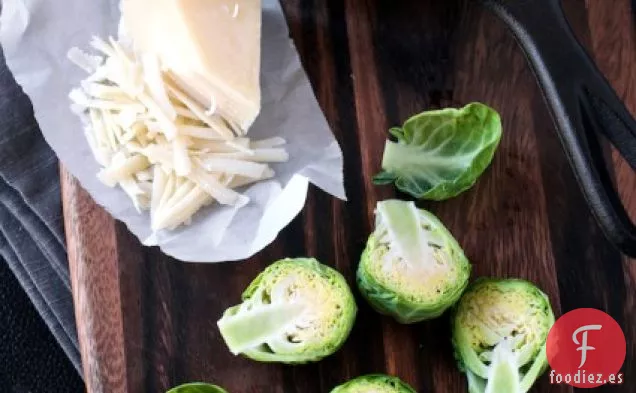 Receta De Coles De Bruselas Al Horno Con Queso Parmesano