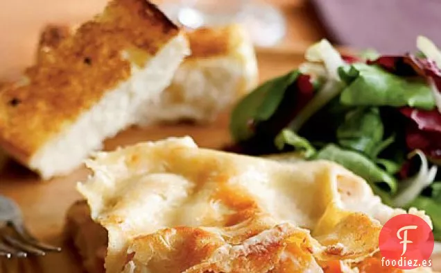 Parmesano y Lasaña de Tubérculos