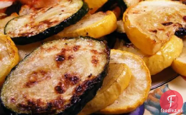 Calabacín Marinado y a la Parrilla y Calabaza de Verano