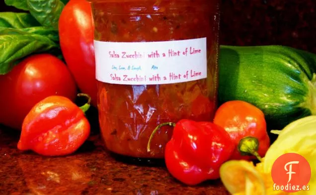 Salsa Con Calabacín Con un Toque de Lima