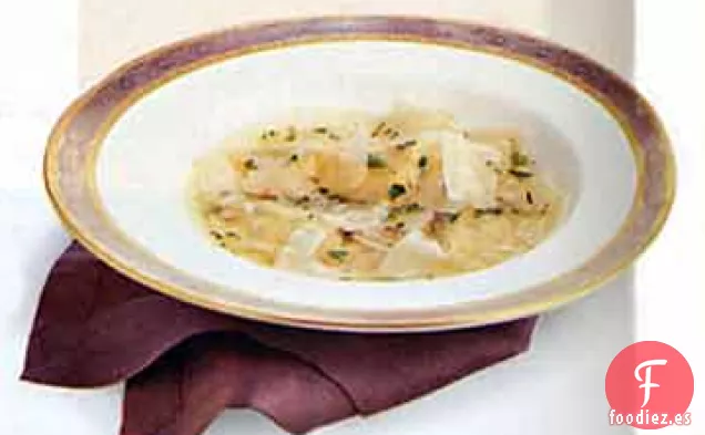 Ravioles de Calabaza en Caldo de Sidra