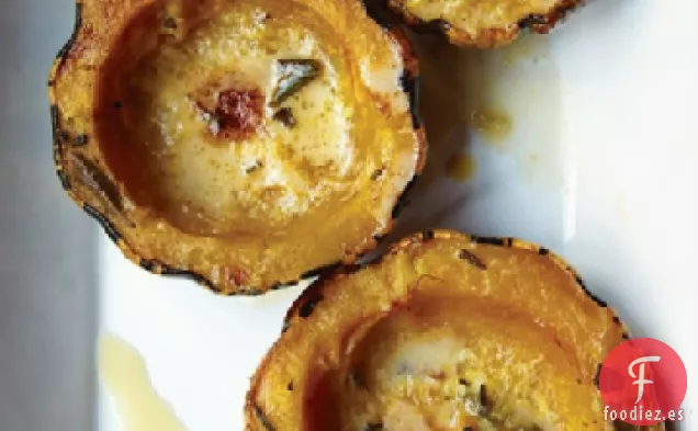 Calabaza de Bola de masa con Crema y Salvia