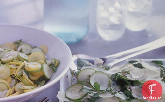 Ensalada de Calabaza de Verano con Hierbas y Fresco de Pecorino