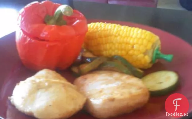 Pollo con Romero Fresco y Calabacín