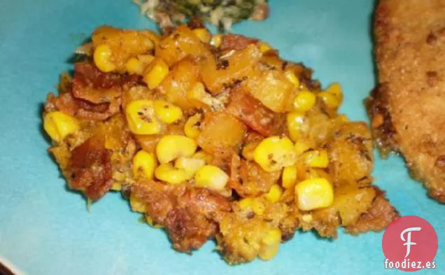 Maíz y Calabaza Con Albahaca