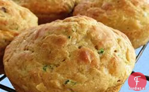 Muffins de Calabacín con Queso Cheddar Salados