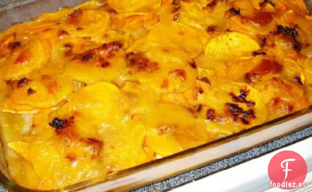 Patatas Festoneadas y Calabaza con Puerros