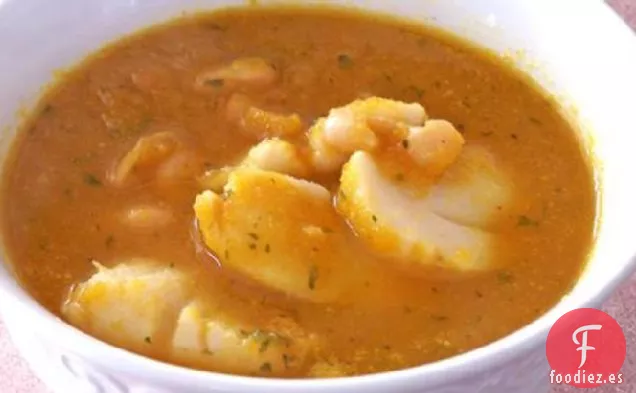 Sopa De Calabaza Con Vieiras